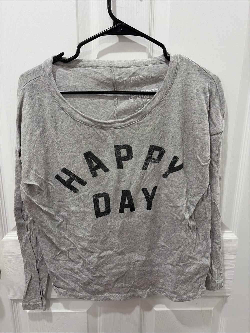 PINK Victoria's Secret Light Grey long sleeve